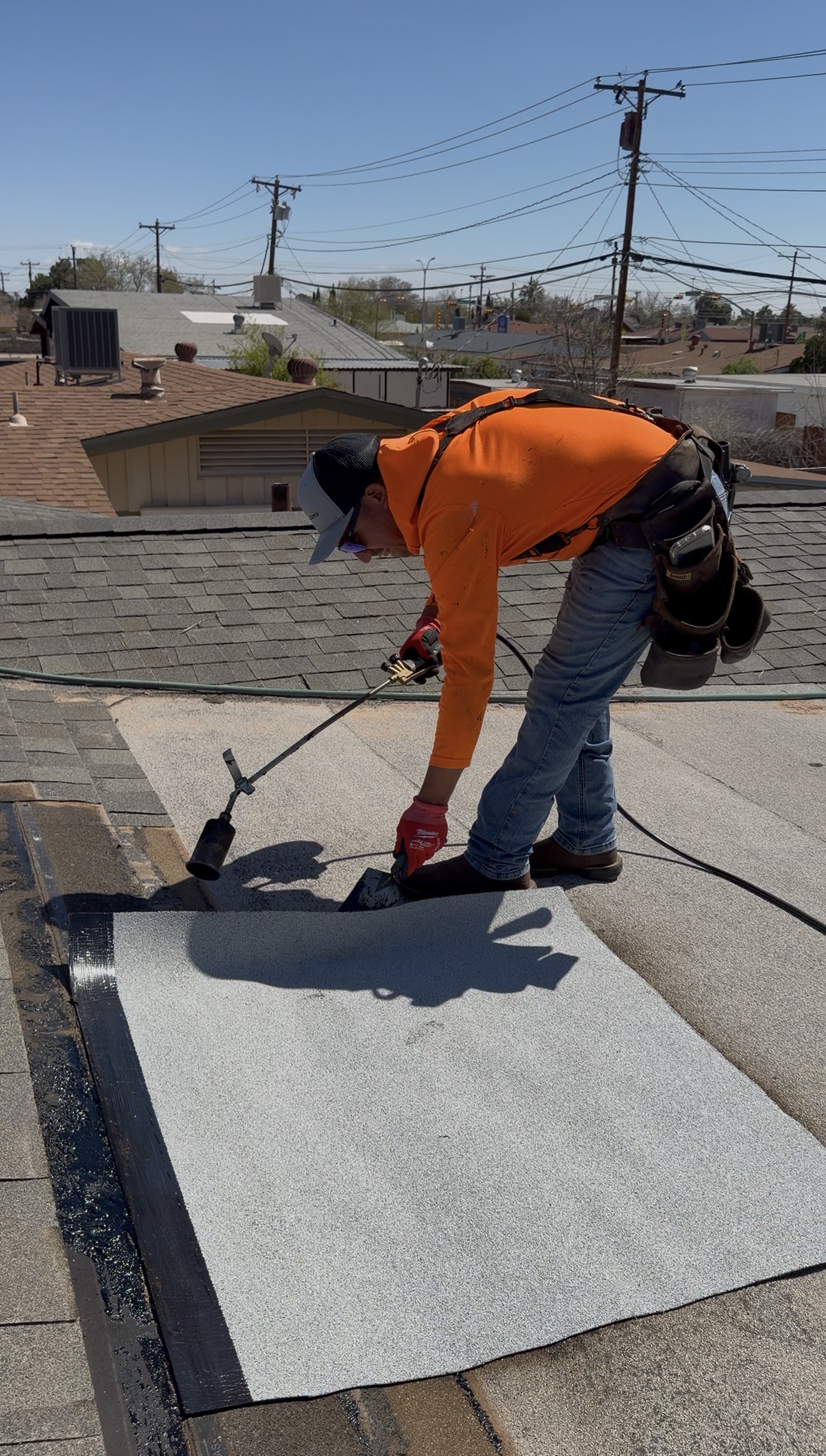 Roofing maintenance work