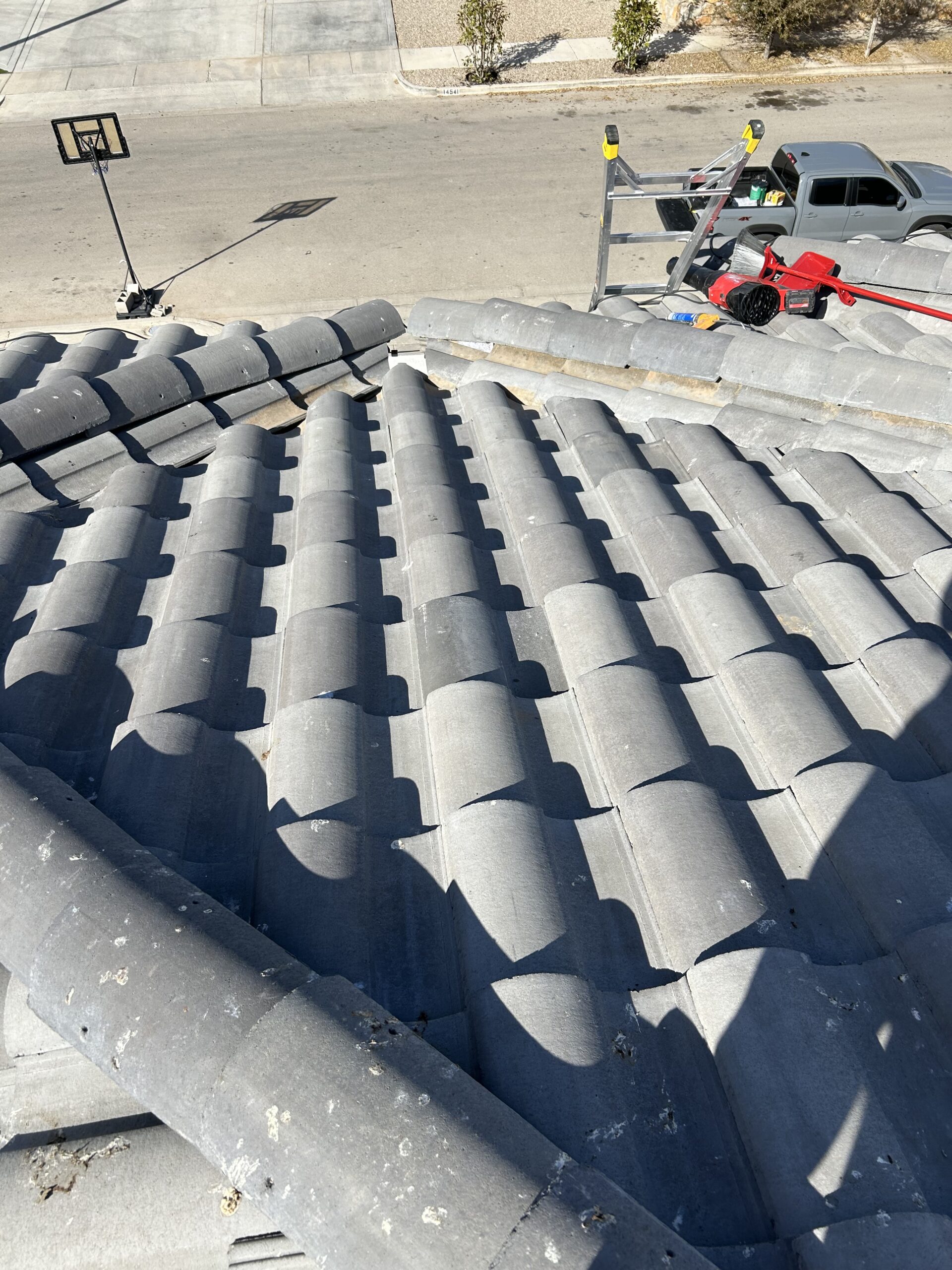 Roof condition before repair or replacement