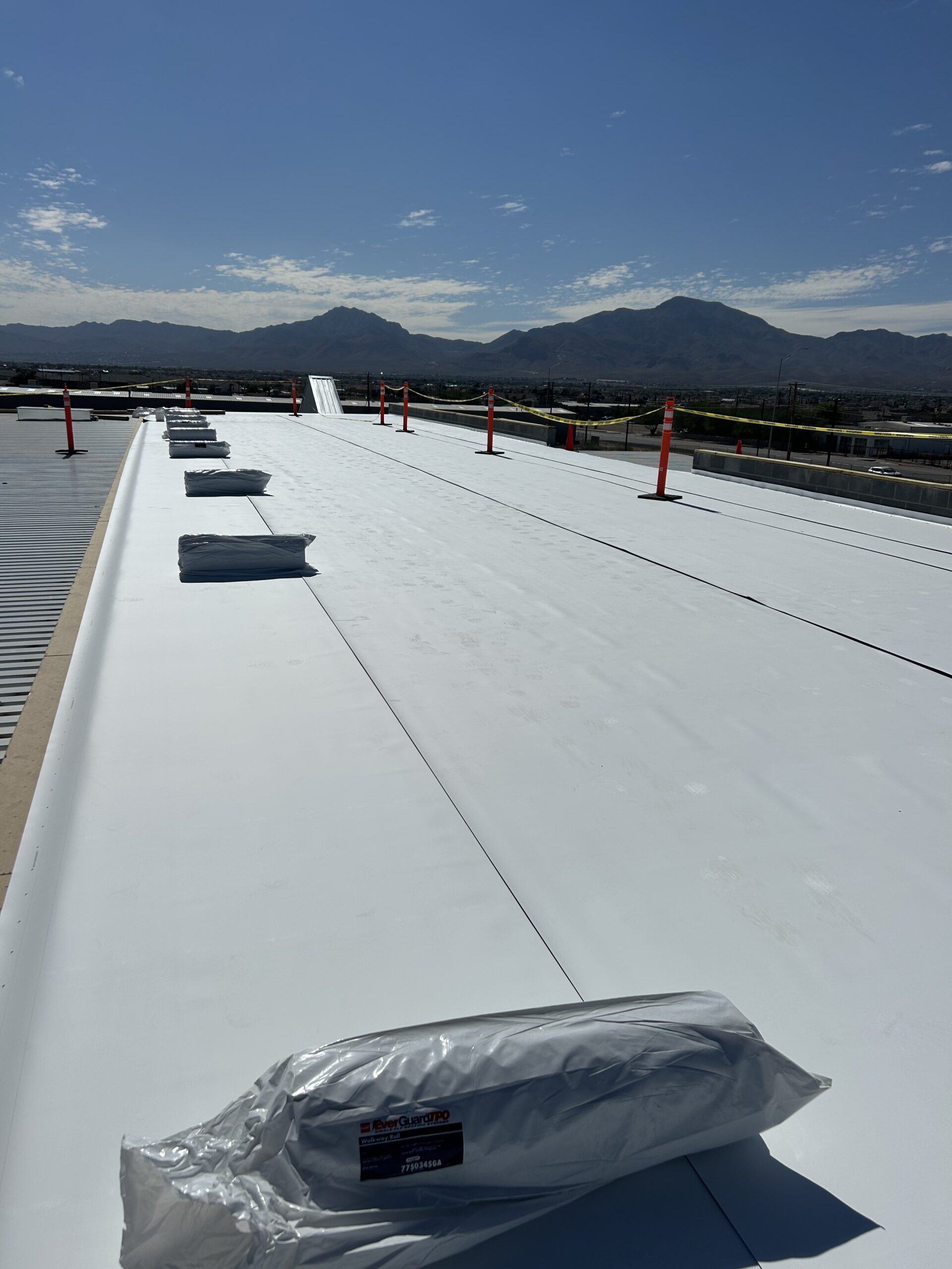 Leak repair roofing project