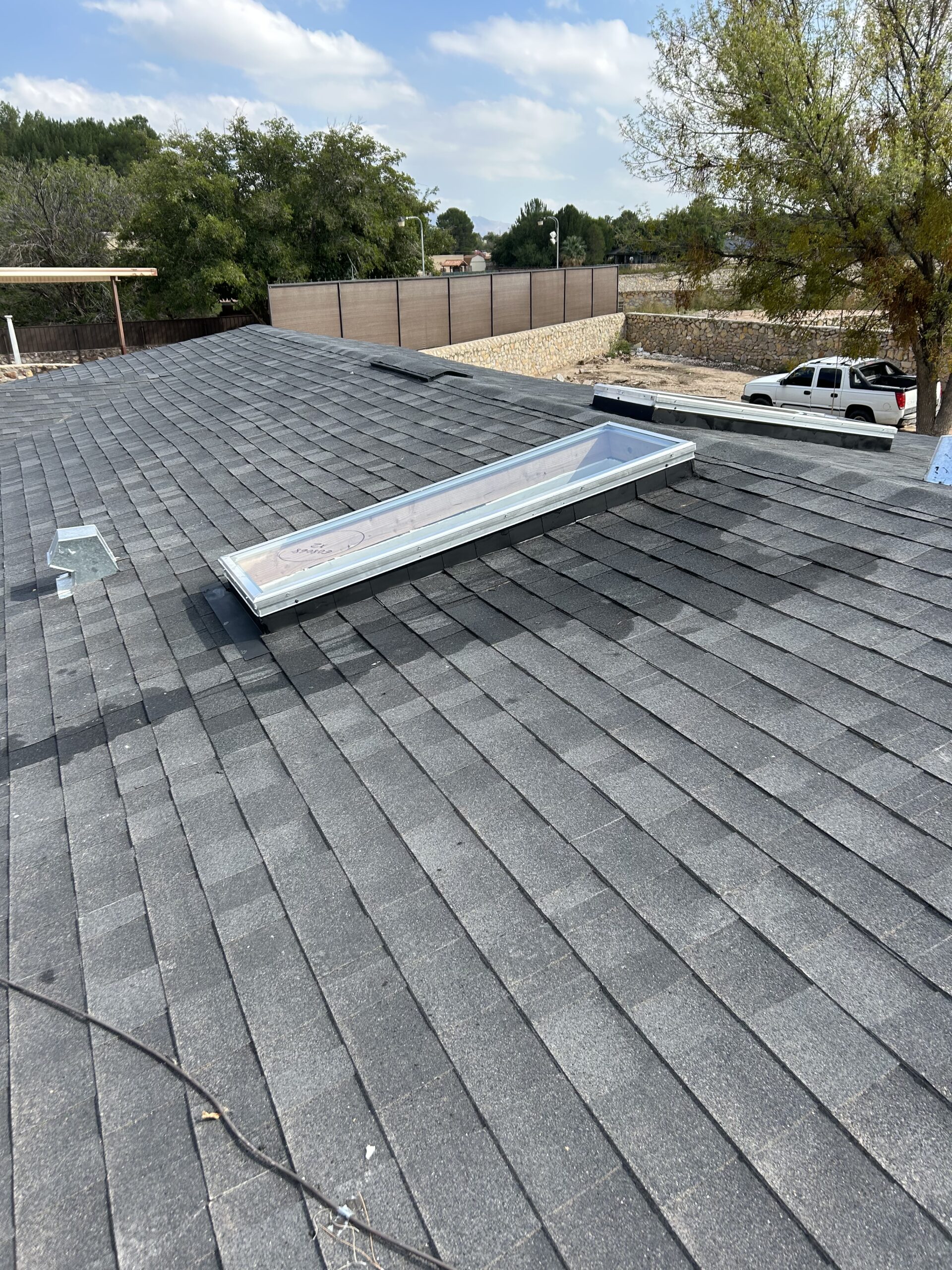 Roofing project image after comparison