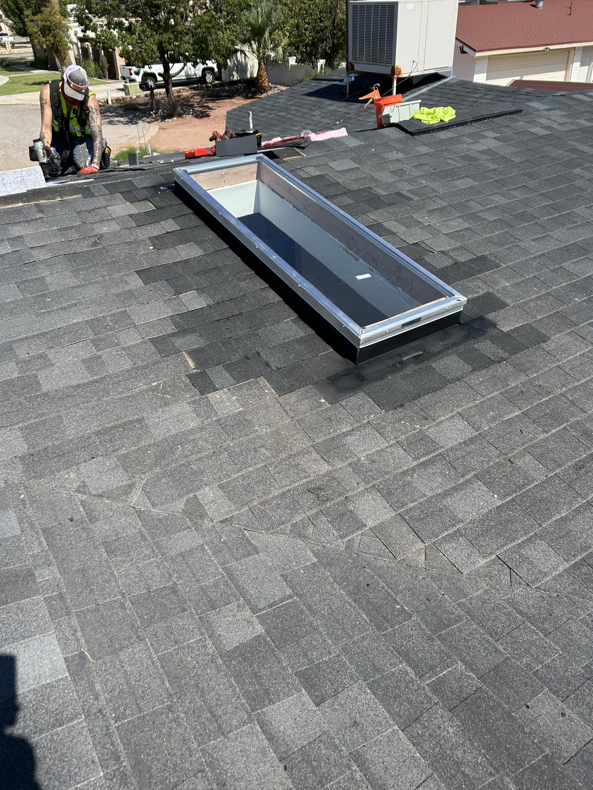 Residential roofing project by S&M Quality Roofing in El Paso