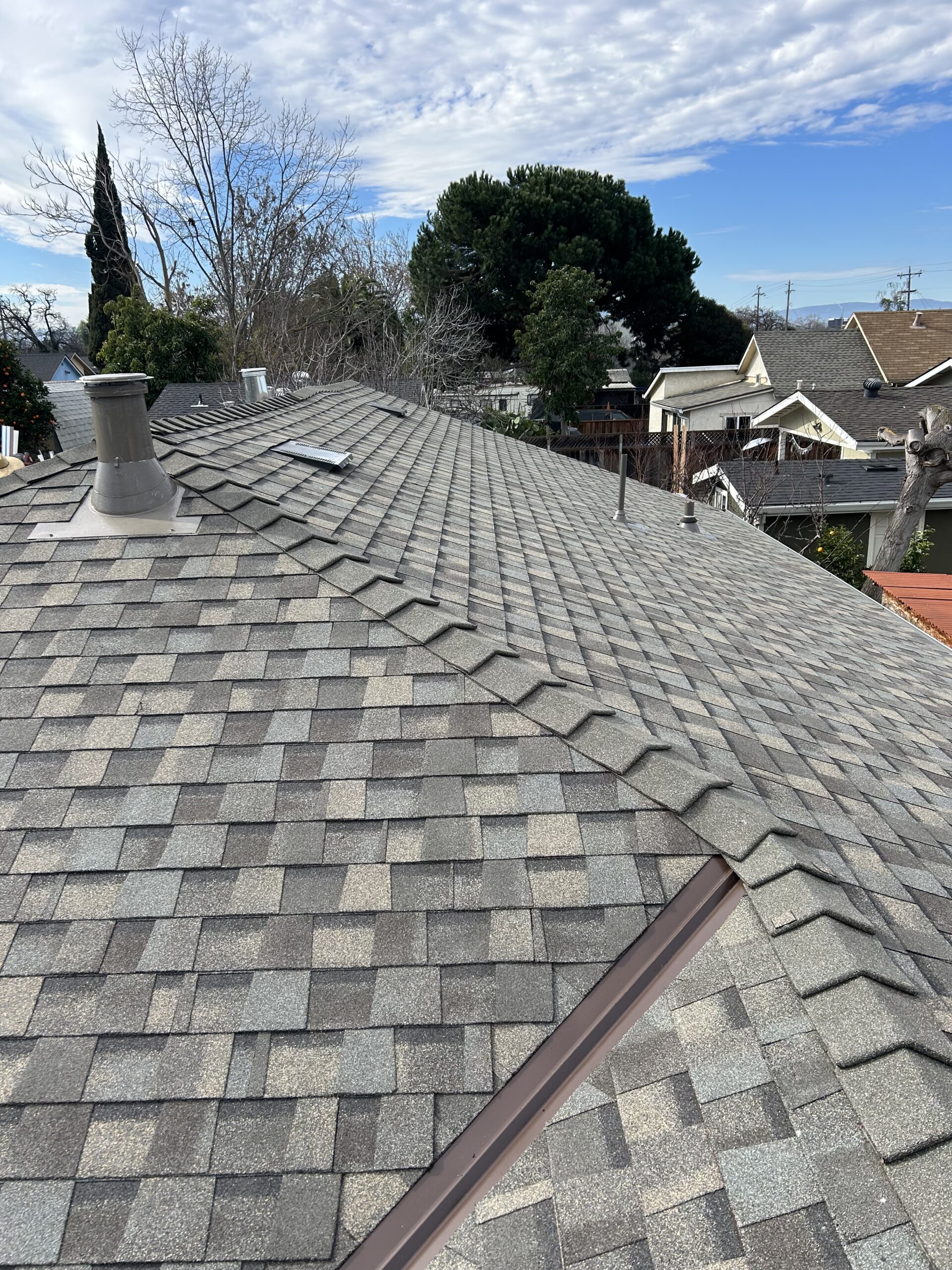 Shingle roofing installation