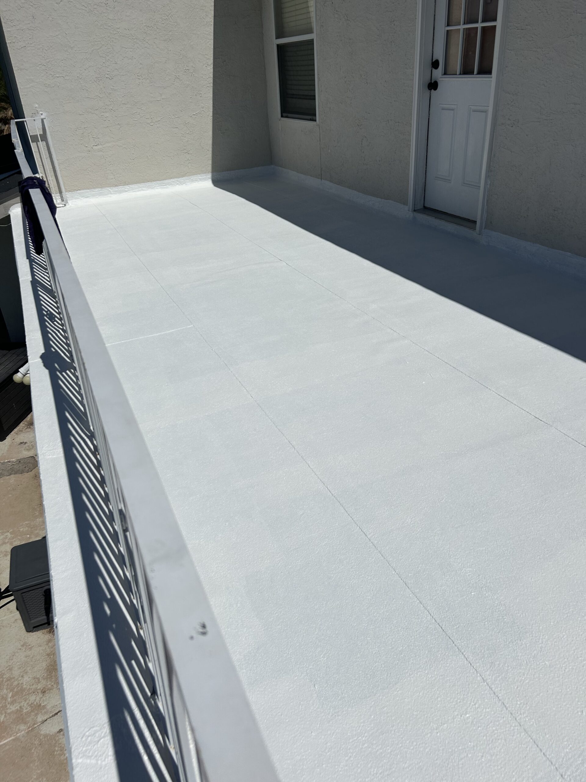 Roofing crew working on installation